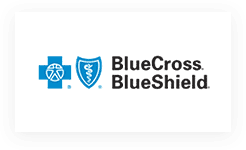 A blue cross and blue shield logo.